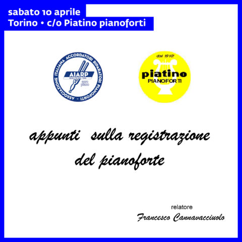Appunti sulla registrazione del pianoforte